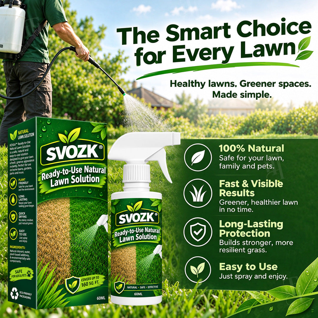🔥 50% OFF! SVOZK® Ready-to-Use Lawn Care Spray 🌿 | Greener Lawn, Less Hassle
