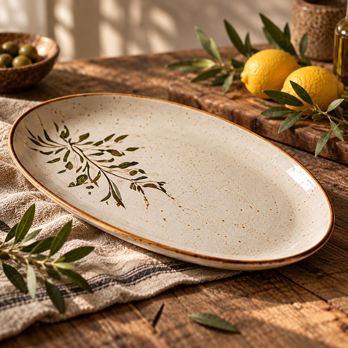 OliveTrace Gallery Serving Platter