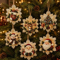 ❄️ Snowflake Collection – 6Pcs