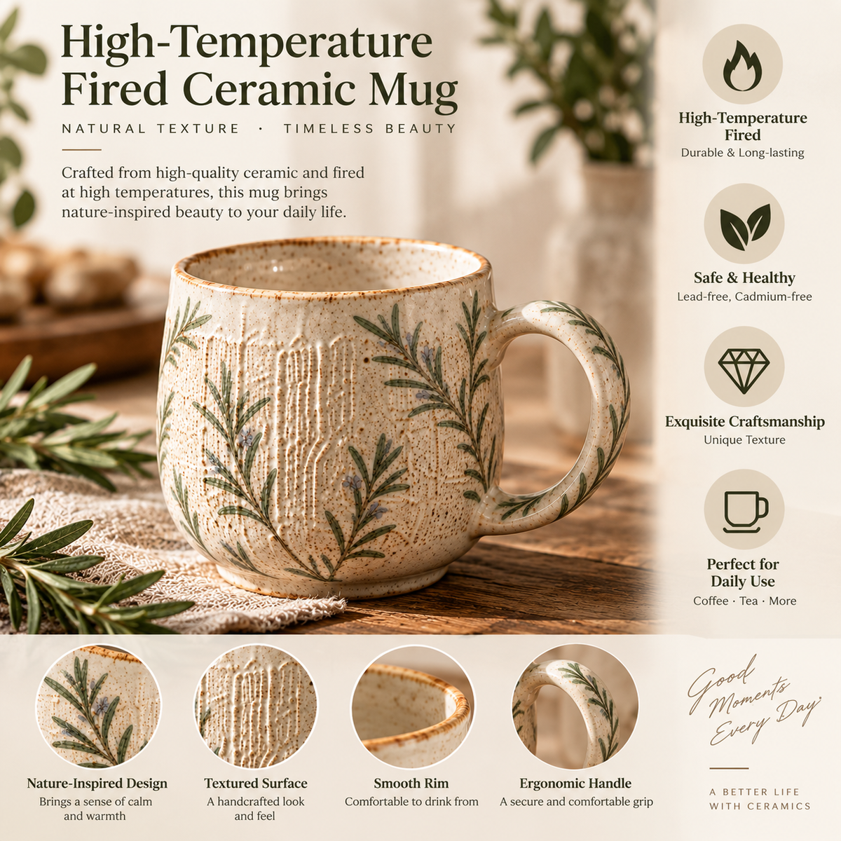 LoomLine Thumb-Rest Mug