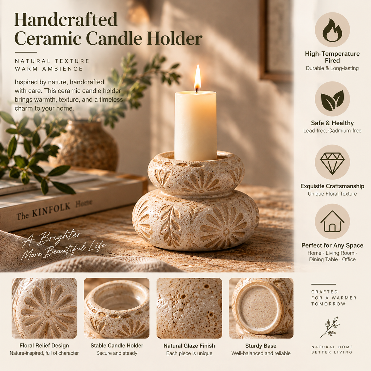 StackStone Reversible Candle Holder