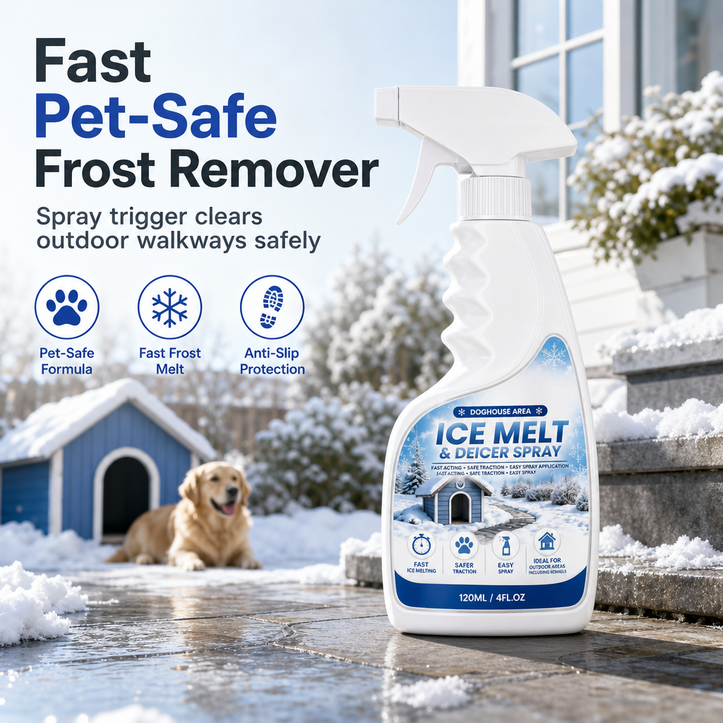 ❄️ 50% OFF! BVJ® Pet-Friendly Ice Melt & De-Icer Spray 🐾 | Fast-Acting Frost Remover