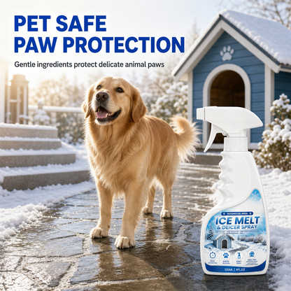❄️ 50% OFF! BVJ® Pet-Friendly Ice Melt & De-Icer Spray 🐾 | Fast-Acting Frost Remover