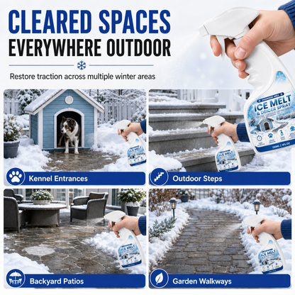 ❄️ 50% OFF! BVJ® Pet-Friendly Ice Melt & De-Icer Spray 🐾 | Fast-Acting Frost Remover