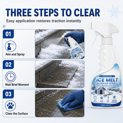 ❄️ 50% OFF! BVJ® Pet-Friendly Ice Melt & De-Icer Spray 🐾 | Fast-Acting Frost Remover